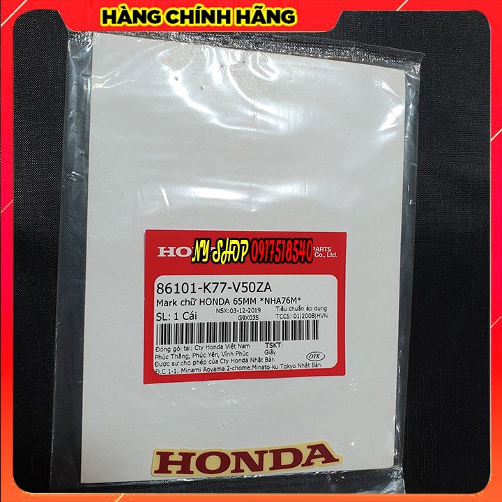 Tem Chữ HONDA Chữ Đỏ ( 𝐭𝐞𝐦 𝐜𝐡𝐢́𝐧𝐡 𝐡𝐚̃𝐧𝐠 𝐇𝐎𝐍𝐃𝐀 )