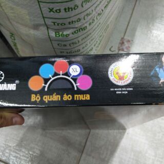 Áo mưa bộ Thủ Đô Vàng