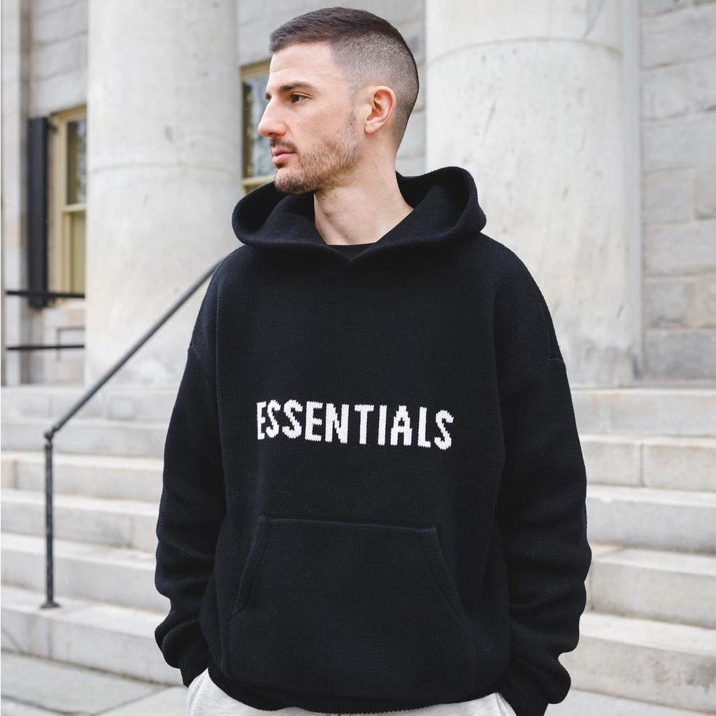 Áo Hoodie Essentials Chất Len Cao Cấp Form Unisex Fullbox