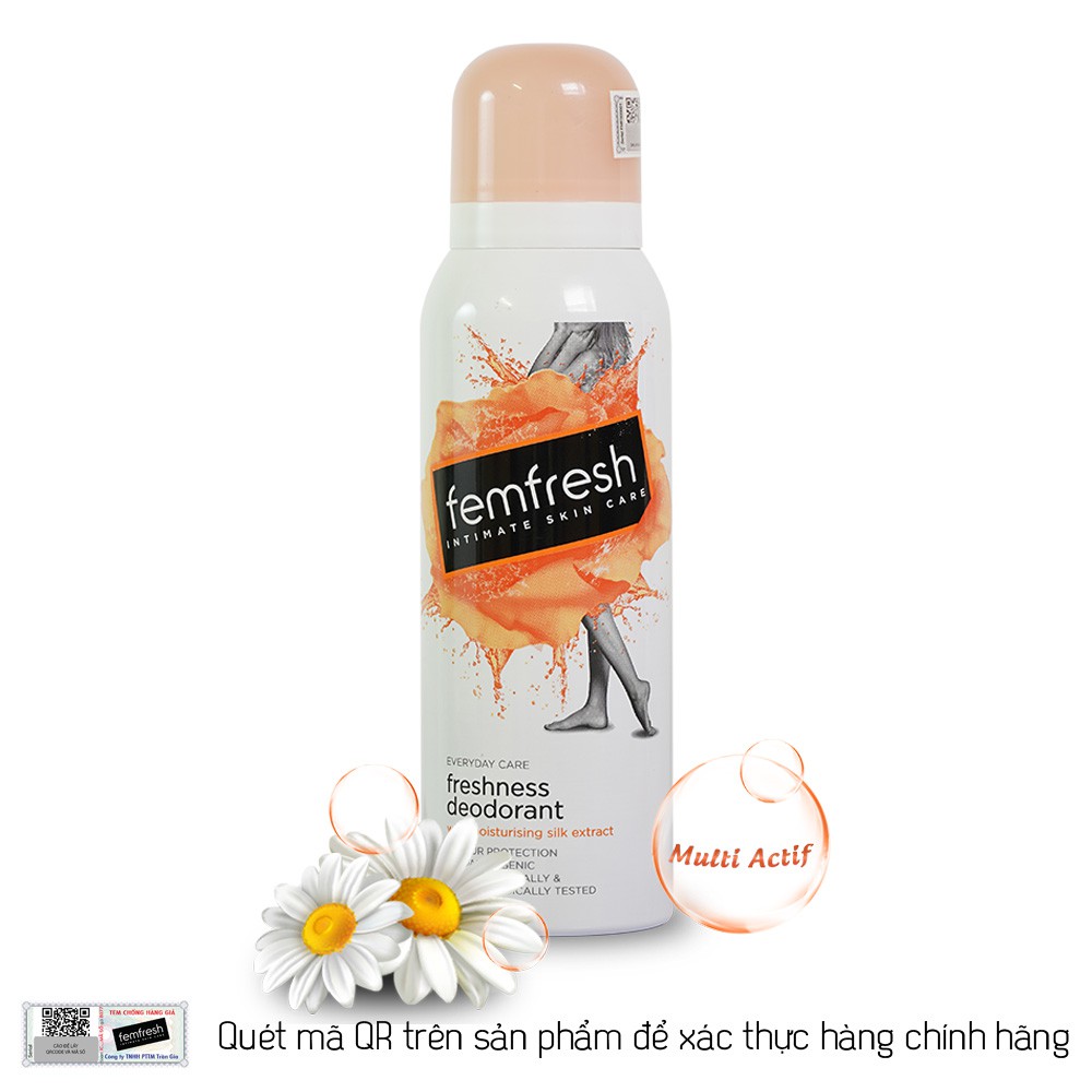 Xịt thơm mát vùng kín cao cấp Femfresh Deodorant Spay 125ml