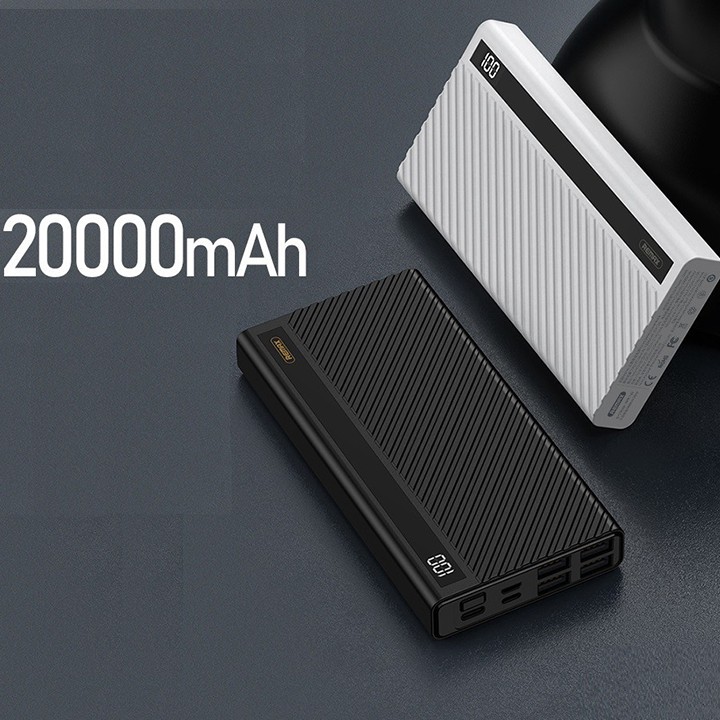 [Mã BMBAU50 giảm 50K đơn 150K] Pin Dự Phòng 20000mah Remax RPP-142/196 Hunyo Series 4 cổng USB