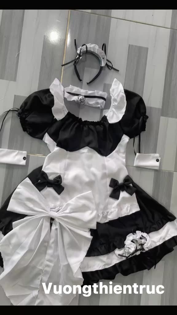 [Có sẵn-Giao ngay] Maid ngắn nơ sexy cute bộ 7 món | BigBuy360 - bigbuy360.vn