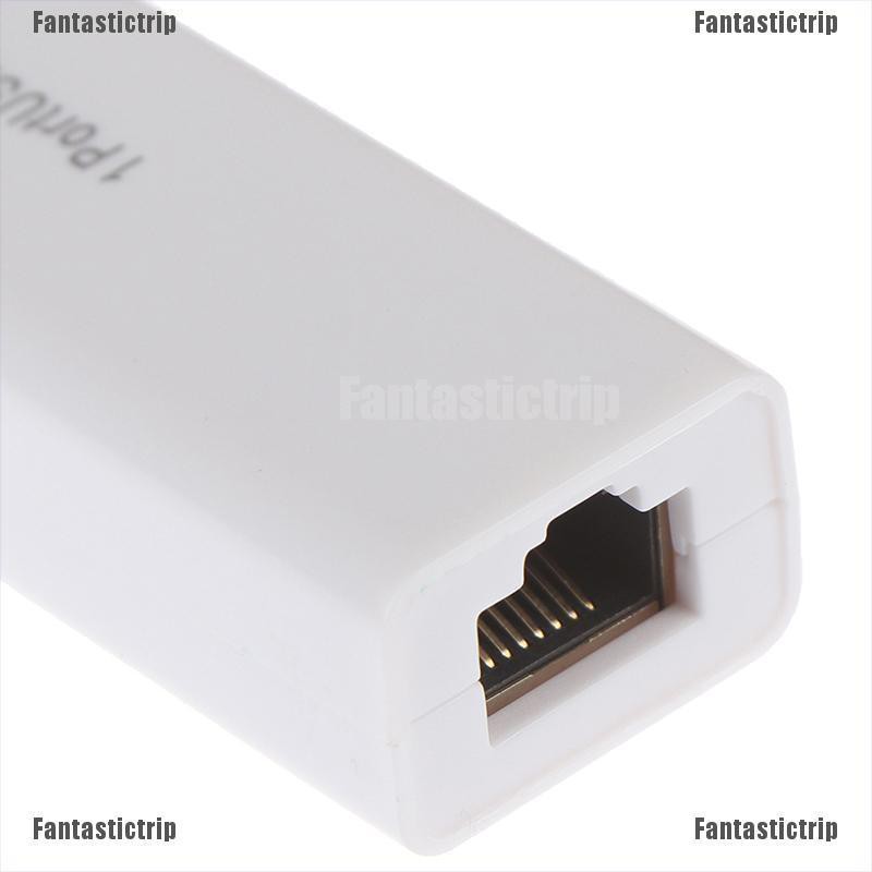 Fantastictrip USB ethernet 3 port USB HUB 2.0 RJ45 Lan network card usb to ethernet adapter