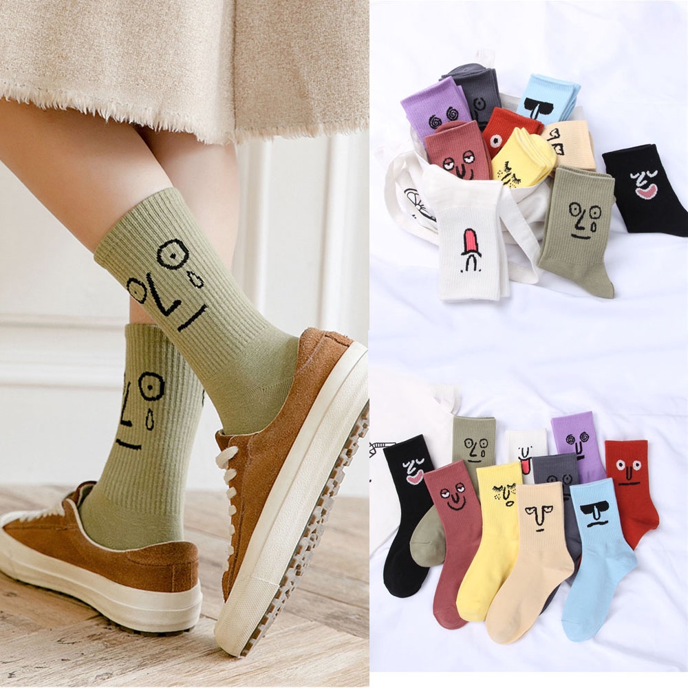 Vớ ngắn thiết kế họa tiết sáng tạo dành cho cả nam và nữ
