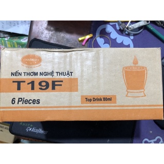 Hộp 6 Cốc Nến Thủy Tinh T-19F