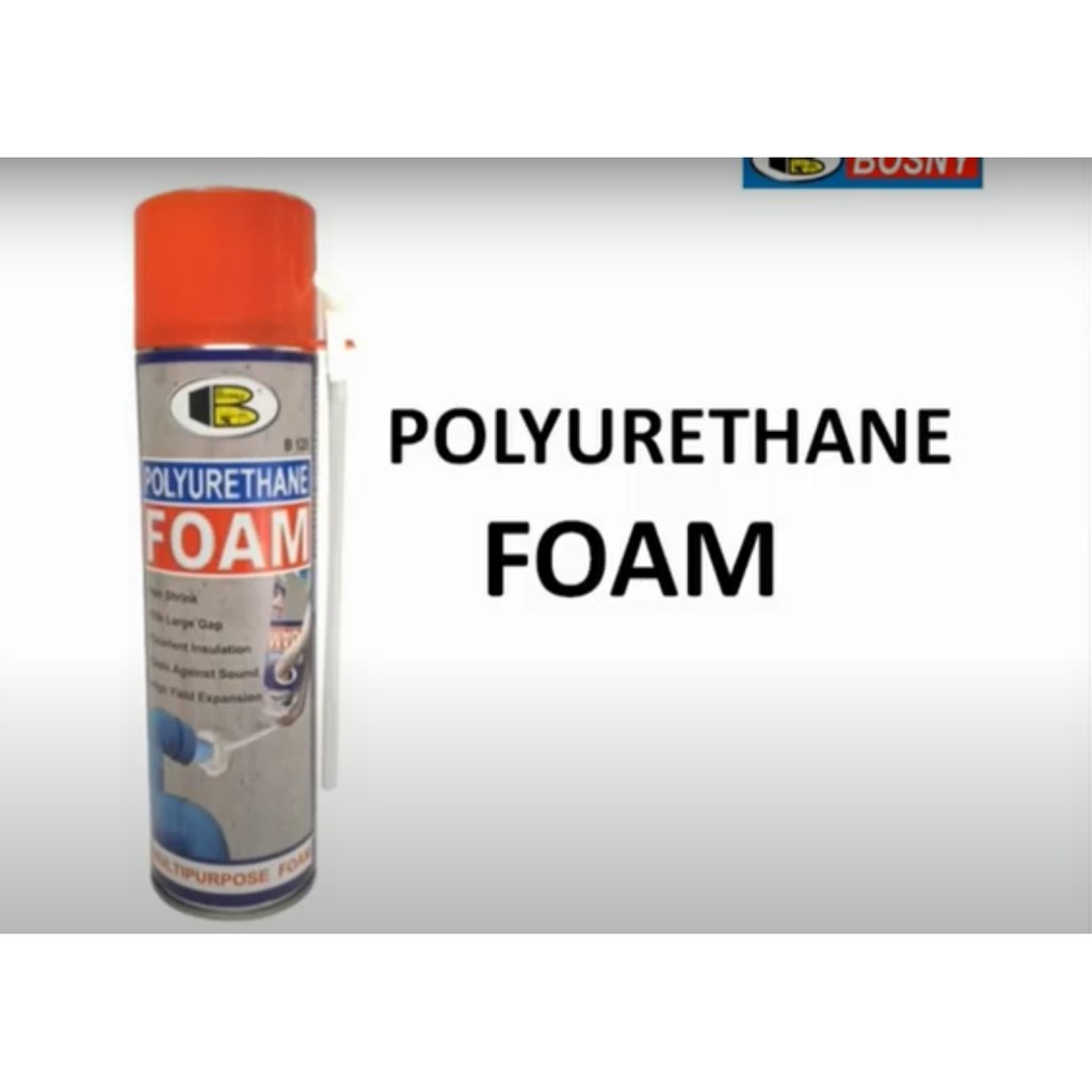 Keo bọt xốp cách nhiệt, keo bọt nở cách âm, cách nhiệt Polyurethane Foam ( PU Foam) Bosny - Nhập khẩu Thái Lan