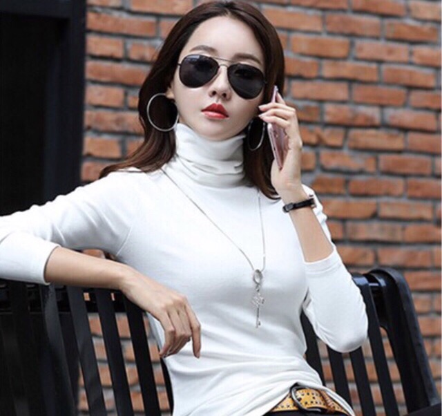 Áo thun tay dài cổ lọ | BigBuy360 - bigbuy360.vn