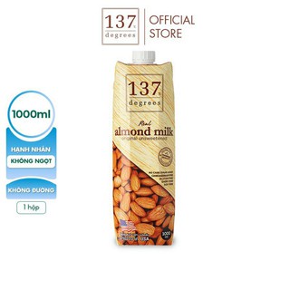Sữa hạt Hạnh nhân Không đường 137 DEGREES 1000ml