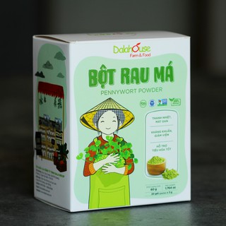 DALAHOUSE- Bột RAU MÁ hữu cơ 60gr (hộp 20gói x 3gr)