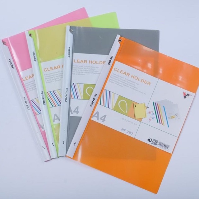 File Rút Gáy Có Chốt Cỡ A4 Nhiều Màu