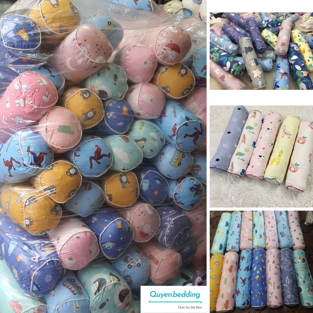 Gối ôm cho bé gối ôm cho bé sơ sinh 100% cotton siêu mềm mịn thoáng khí an toàn cho bé nhiều hình ngộ nghĩnh đáng yêu