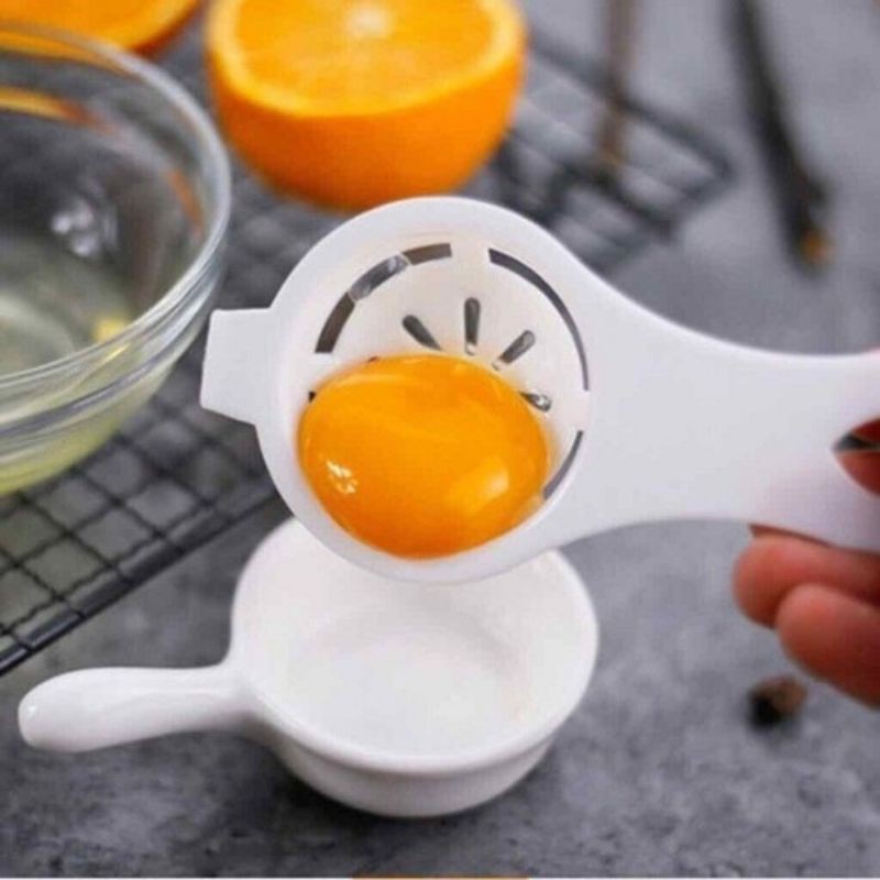 Dụng cụ tách lòng trứng, Dụng cụ tách lòng đỏ lòng trắng trứng có giá đỡ tiện dụng