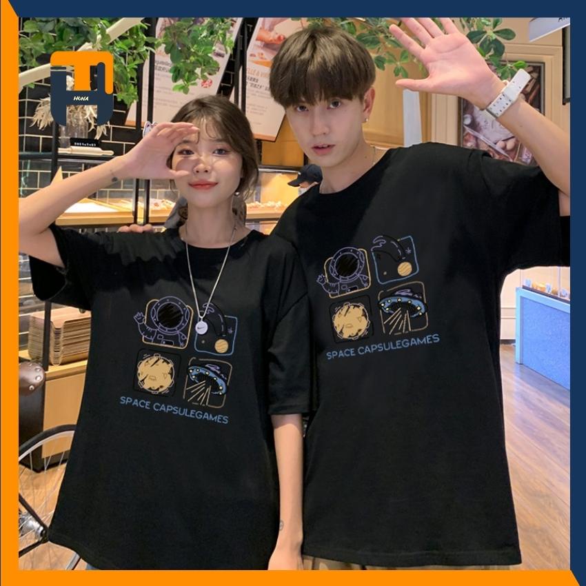 Áo Thun TREND Vũ Trụ HUNA Phông UNISEX co giãn nhẹ nhàng trẻ trung mát mẻ AT04