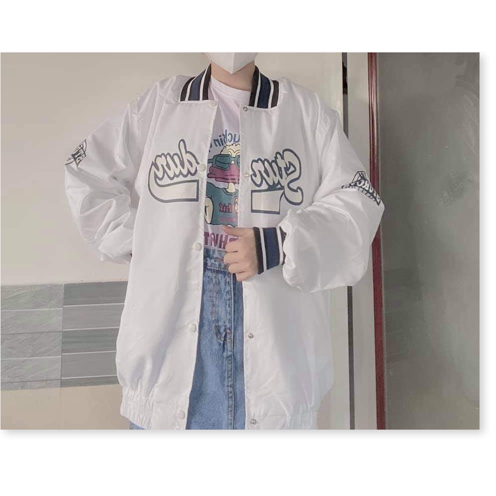 Áo Khoác Bomber Unisex Nam Nữ Form Rộng In Chữ Siêu Chất, Siêu Ngầu Cực Hot - NGỌC HÂN FASHION