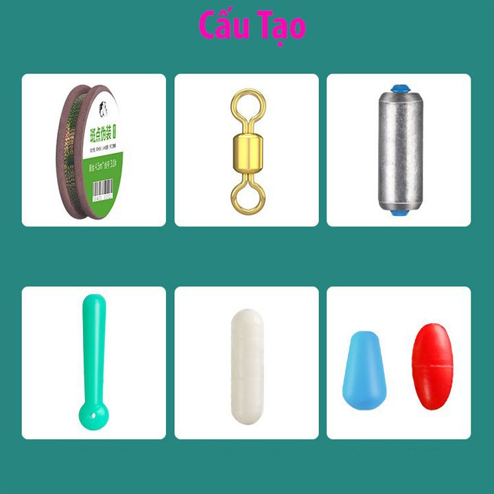 SC Dây Trục Câu Đài Buộc Sẵn Cước Câu Cá Tàng Hình DC-4 9 8