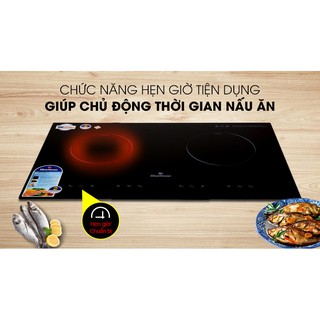 Bếp từ hồng ngoại đôi lắp âm Bluestone ICB-6811