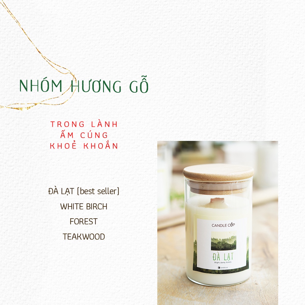 [New] Nến thơm tinh dầu cao cấp không khói an toàn Candle Cup / Agaya