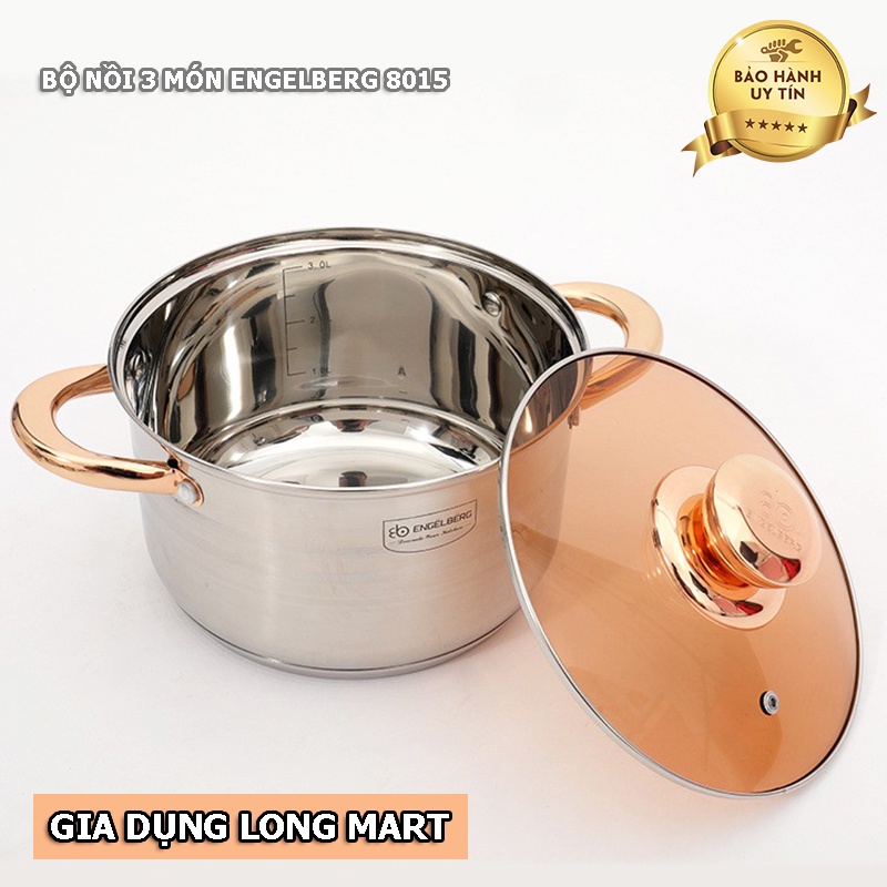 Bộ Nồi Đức 3 món 6 chi tiết ENGELBERG