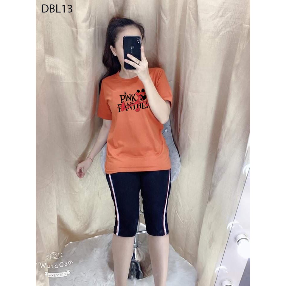 [Mã WAMSJULY giảm 20% đơn 150k] [ HOT] ĐỒ BỘ MẶC NHÀ CAO CẤP QUẦN LỬNG 1 SỌC ÁO IN HÌNH BÁO HỒNG - DBL13 | BigBuy360 - bigbuy360.vn