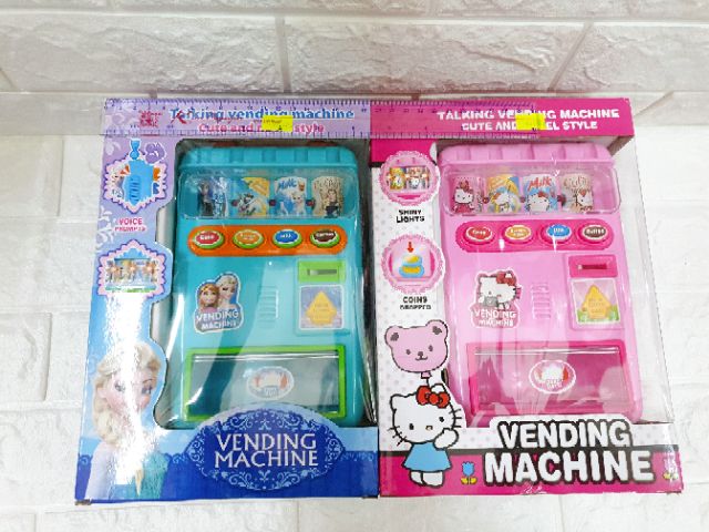 Máy bán nước ngọt đồ chơi Elsa/ Hellokitty dùng pin