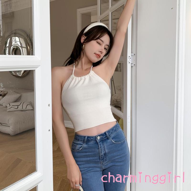 Áo hai dây ôm dáng màu sắc thời trang cho nữ
