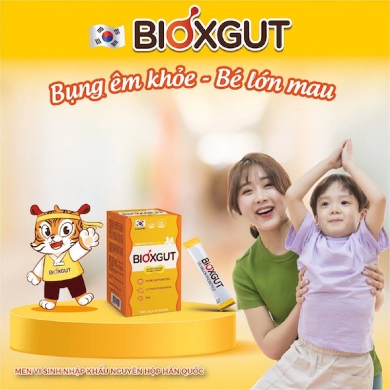 Men tiêu hoá  BIOXGUT VỚI 19 chủng vi sinh nhập khẩu từ Hàn Quốc