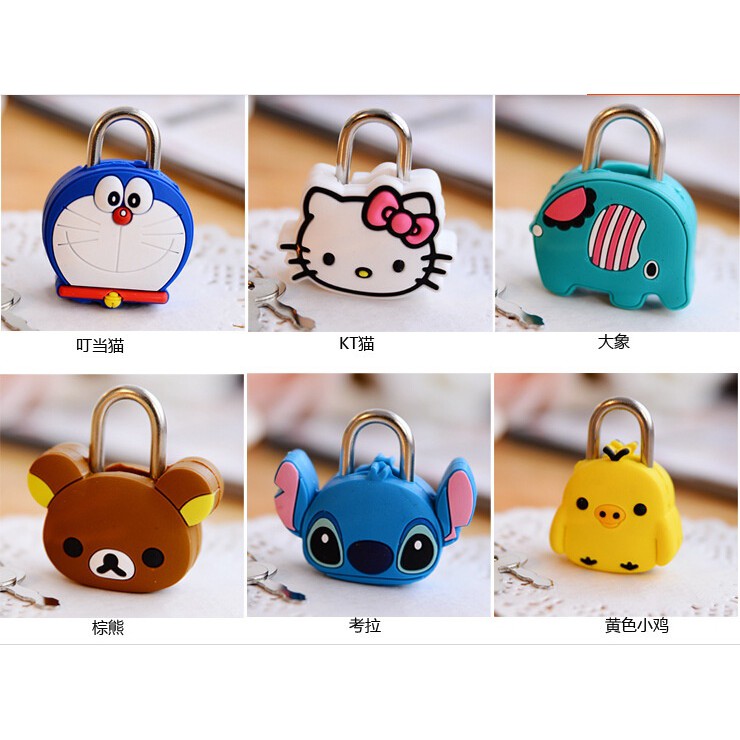 Ổ Khóa Mini Siêu Cute Hình Thú