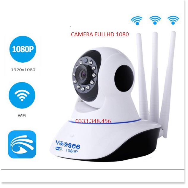 Camera IP YooSee 3 Anten FHD1080P - 2.0mpx (bảo hành 12 tháng)