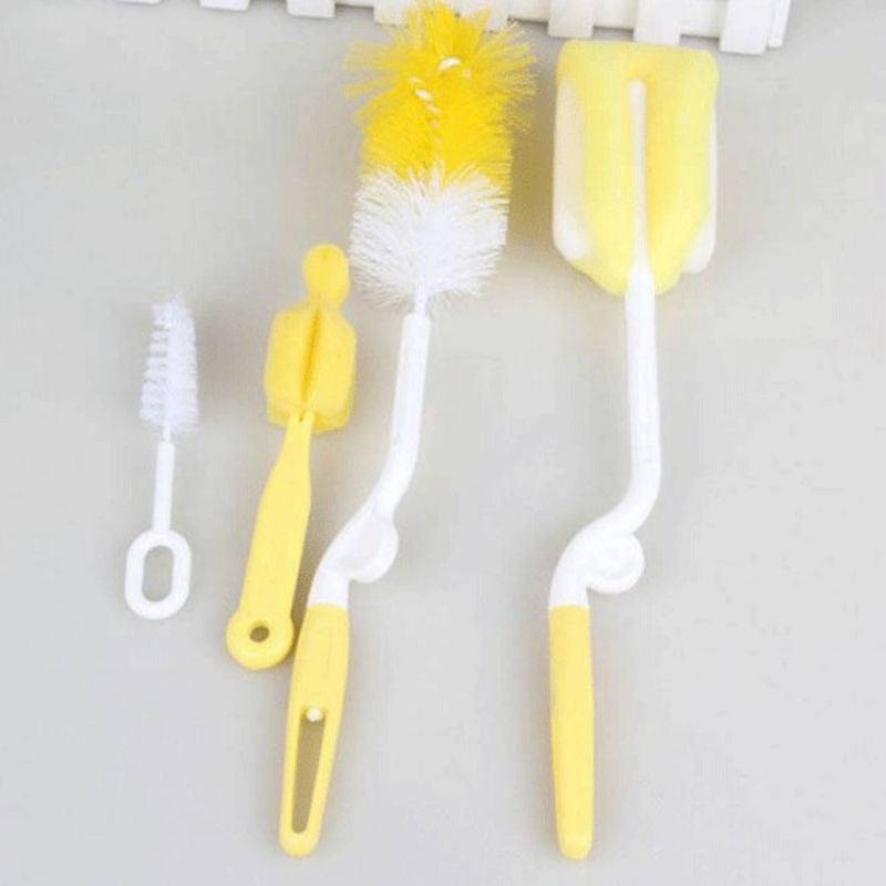 Bộ Cọ Bình Sữa Và Núm Ti Xoay 360° 5 Chi Tiết