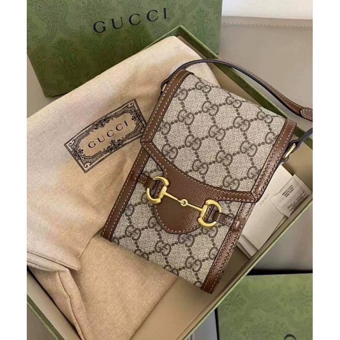 Túi đeo chéo đựng điện thoại Gc Horsebit 1955 phone bag Hàng đẹp fullbox size 18