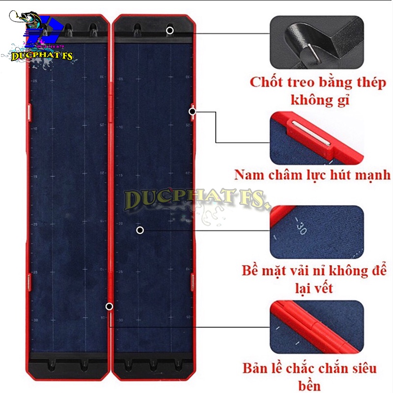 Hộp Đựng Thẻo Lưỡi Câu Đài Lưỡi Câu Đôi, Thẻo câu cá in hình họa tiết 3D trâu đỏ , cá chép...!