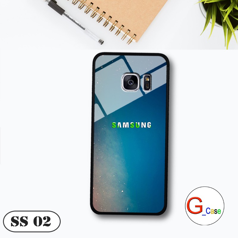 [Mã ELORDER5 giảm 10k đơn 20k] Ốp lưng Samsung S7/ S7 Edge - lưng kính in logo hãng điện thoại