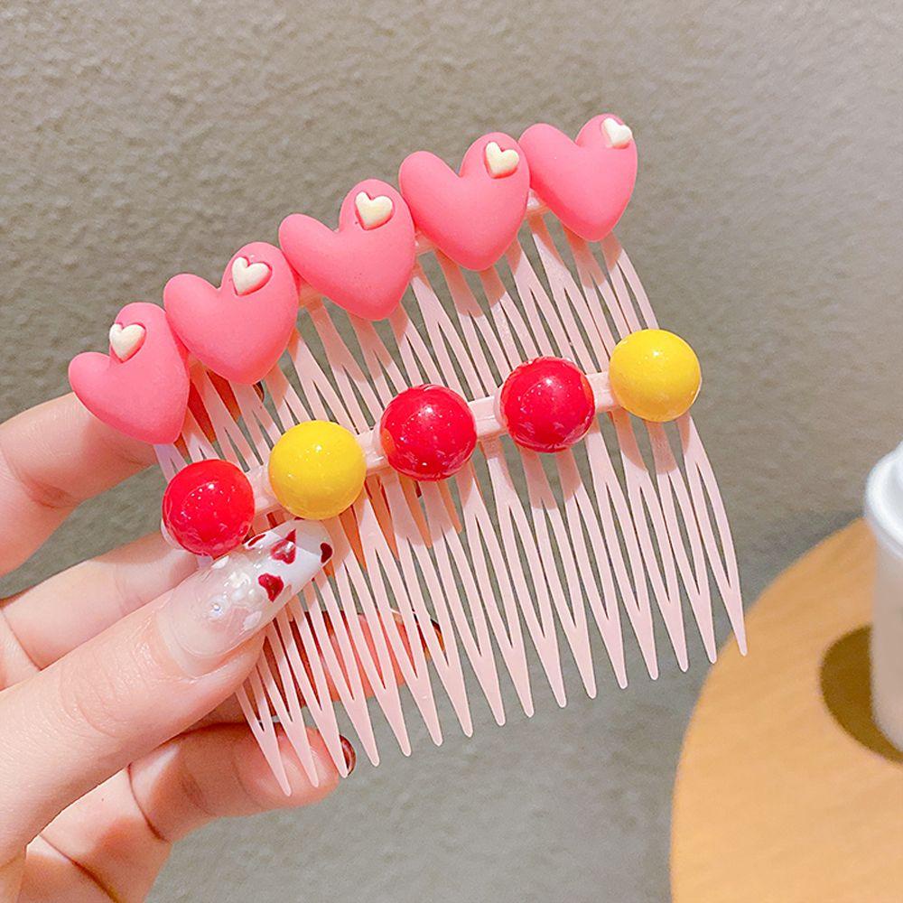 Lược Cài Tóc Hình Trái Tim/Hoa/Trái Tim Dễ Thương Cho Bé
