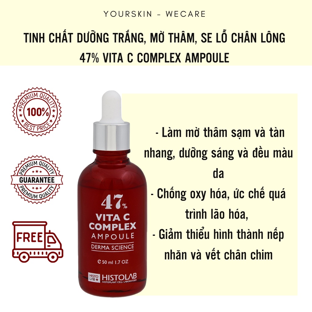 TINH CHẤT DƯỠNG TRẮNG DA - VITA C COMPLEX AMPOULE 47%