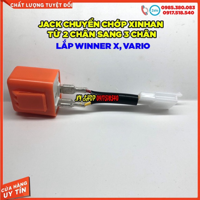 jack chuyển và chớp xinhan từ 2 chân sang 3 chân cho winner x - vario các dòng xe chạy chớp 3 chân Ảnh thật Sp
