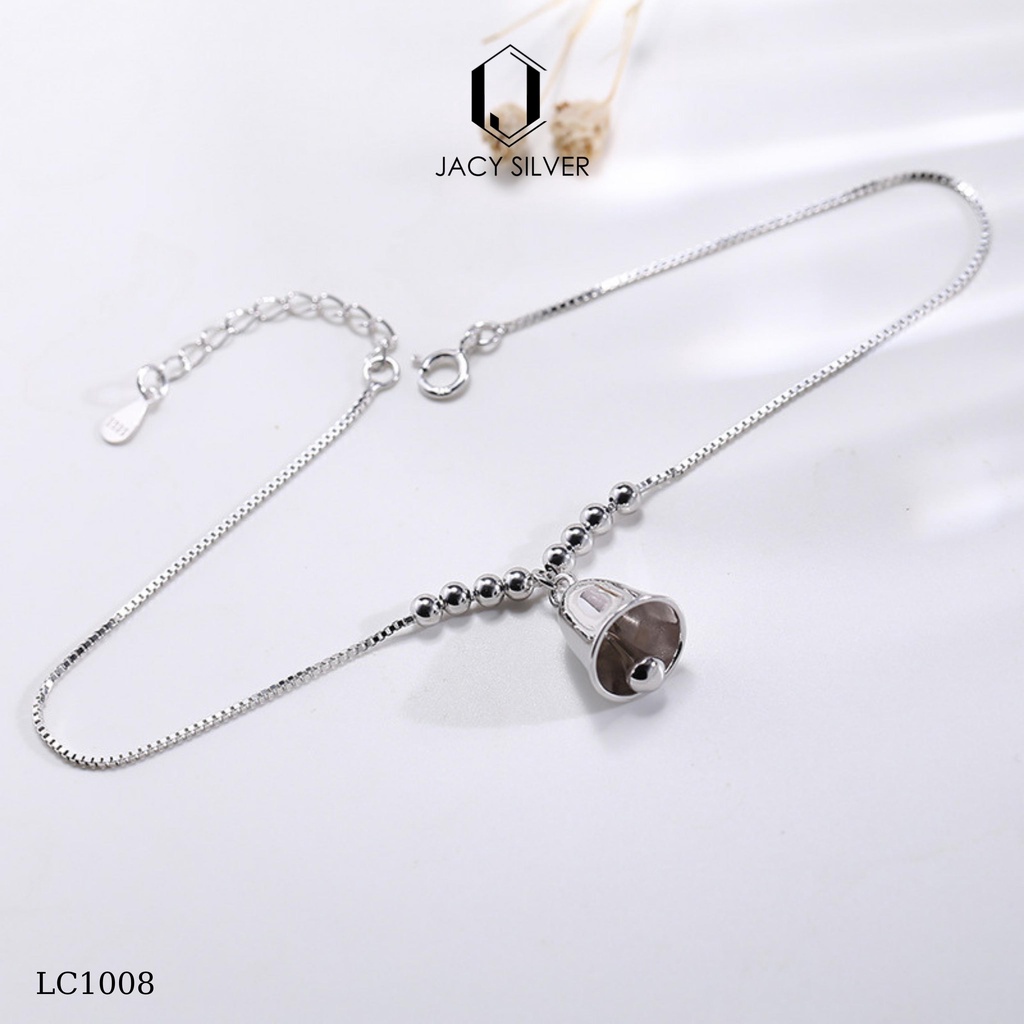 Lắc Chân Bạc 925 Quả Chuông Bell Ankalet, Vòng Chân Bạc Ý Cho Nữ Jacy Silver LC1008