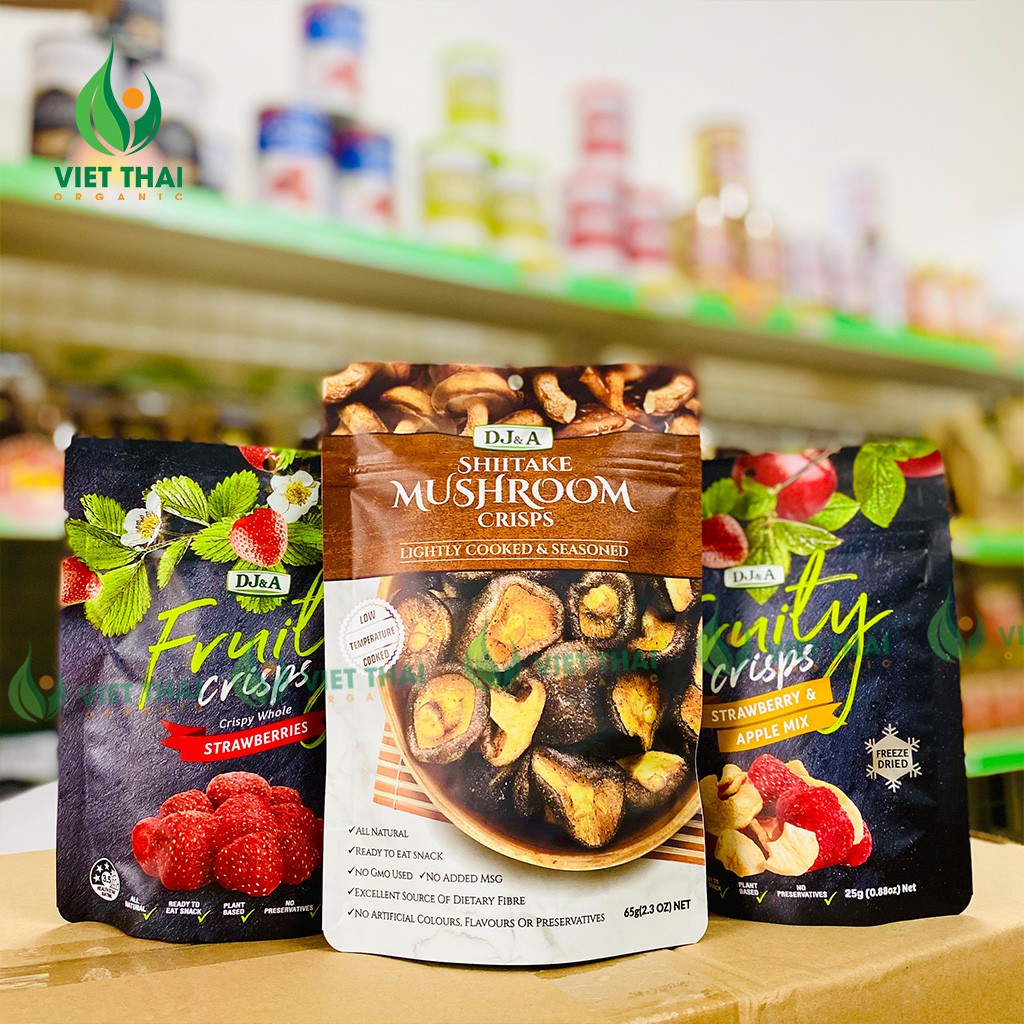 Dâu tây sấy giòn DJ&A Úc ( 25g ) Chua chua ngọt giòn ngon khó cưỡng | BigBuy360 - bigbuy360.vn