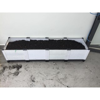 chậu ghép trồng rau 2 tầng { Dài 1m6 Cao 30cm Rộng 40cm }