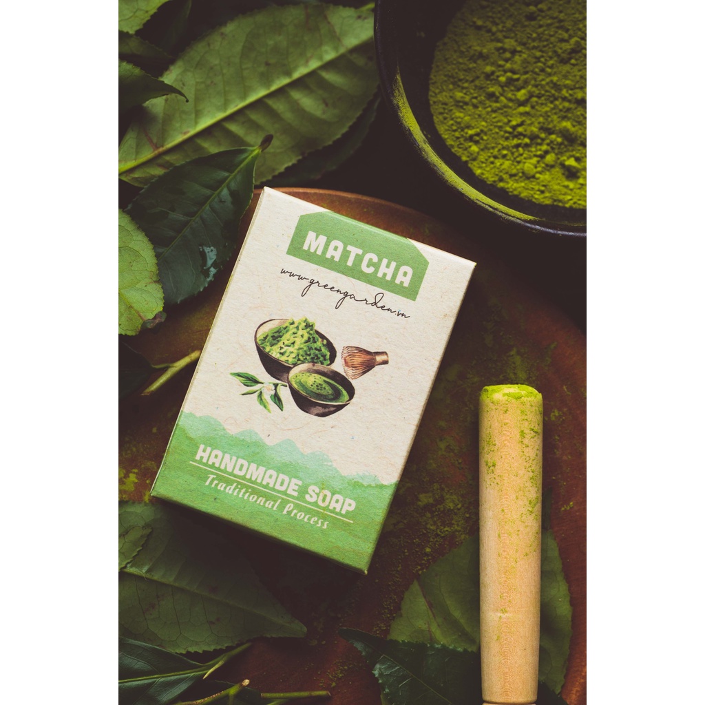 Xà phòng handmade Matcha từ Green Garden