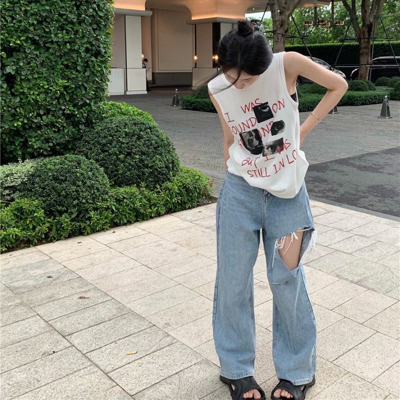 Áo Thun Không Tay Cổ Tròn Thời Trang Dành Cho Nữ