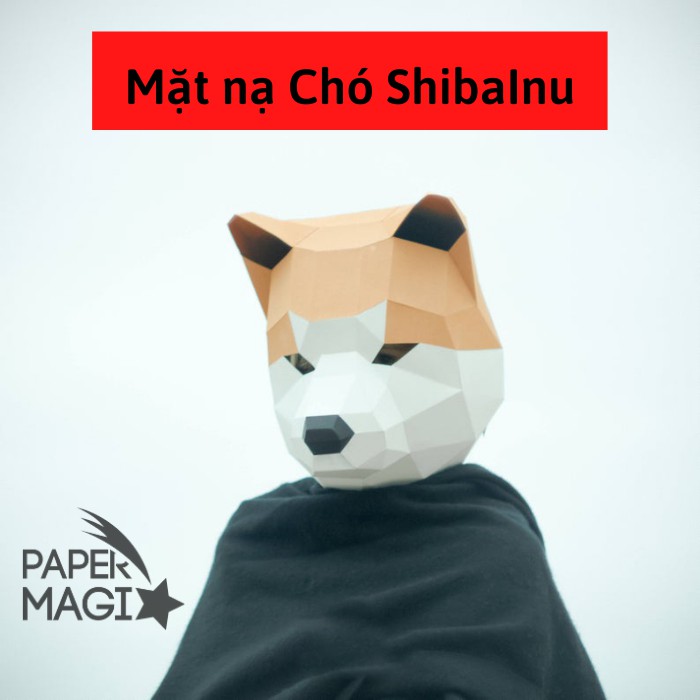 Mặt Nạ Chó SHIBA INU - PaperMagix