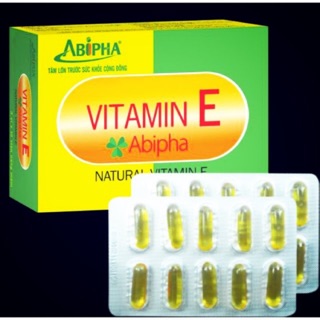 Vitamin E Abipha - Giúp hạn chế lão hóa và các nếp nhăn, tăng cường độ mịn màng cho da...