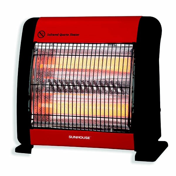 Sưởi Điện Hồng Ngoại Sunhouse SHD7013 (800W) - Đen Đỏ - Hàng Chính Hãng