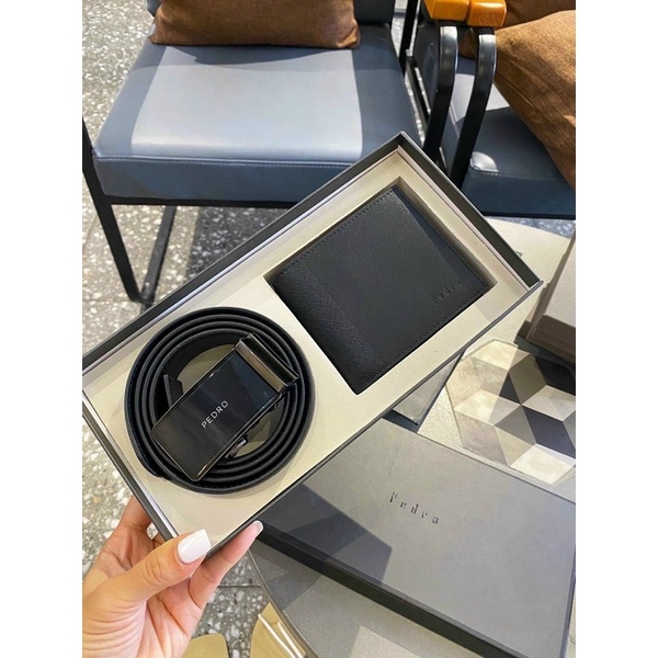 Set ví nam thắt lưng pedr0