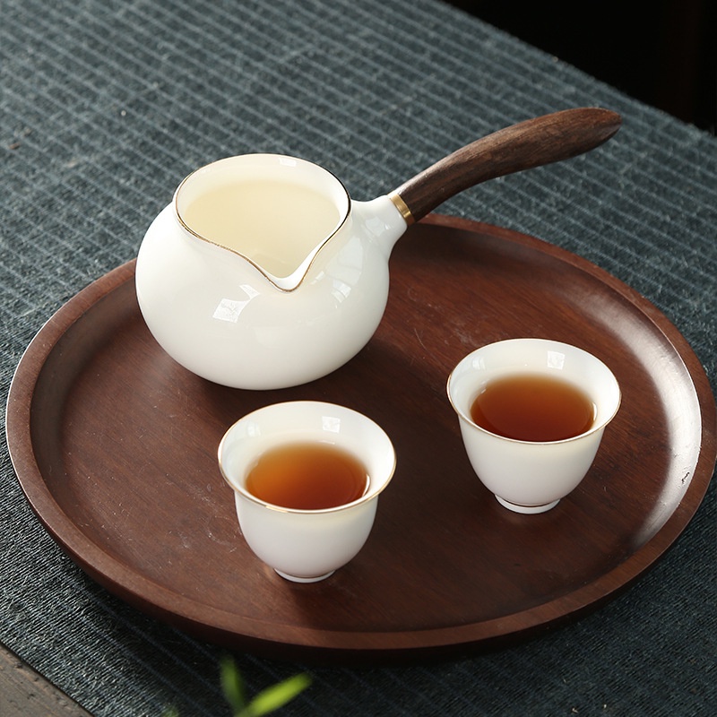 Tống Chuyên Trà Bằng Sứ Trắng Bạch Định Cảnh Đức Trấn