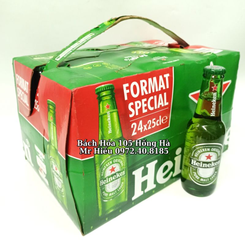 [Hỏa tốc] Bia Heineken Pháp thùng 24 chai 250ml