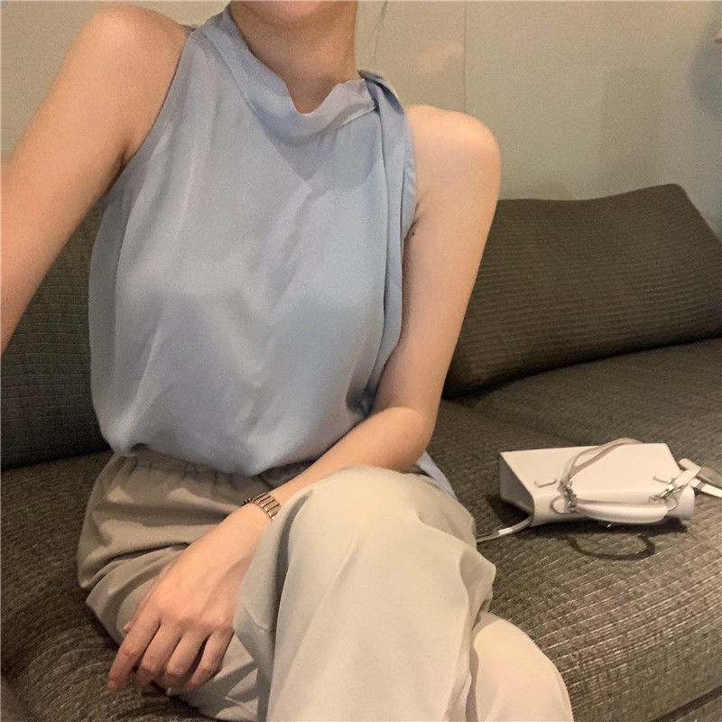 Áo Voan Hai Dây Trễ Vai Phong Cách Quyến Rũ Dành Cho Nữ