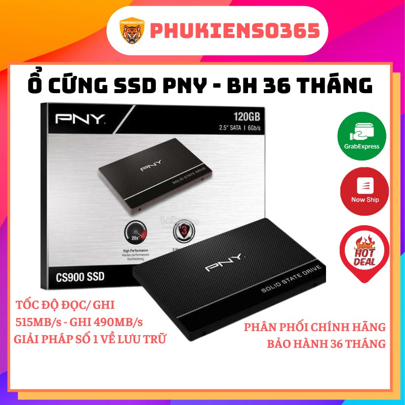 Ổ cứng SSD 2.5inch PNY 120GB/ 240GB/ 480GB/ 960GB SATA 3 - BH 36 Tháng