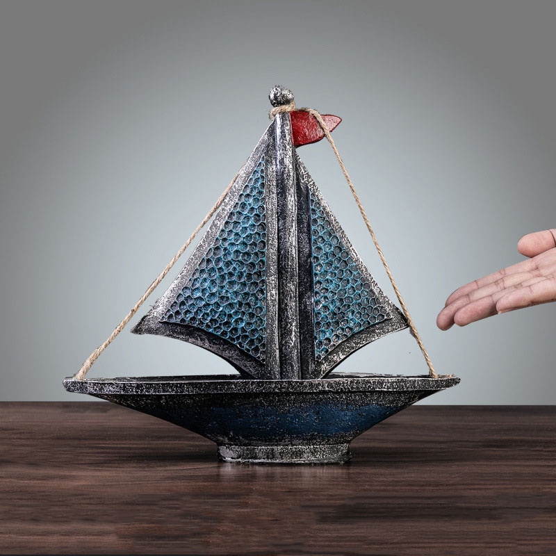 Mô hình thuyền phong cách vintage trang trí nhà cửa
