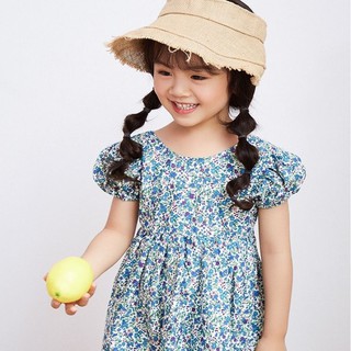 Đầm Hoa Hở Lưng Cho Bé Gái